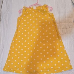 Yellow Polka Dot Kids Dress